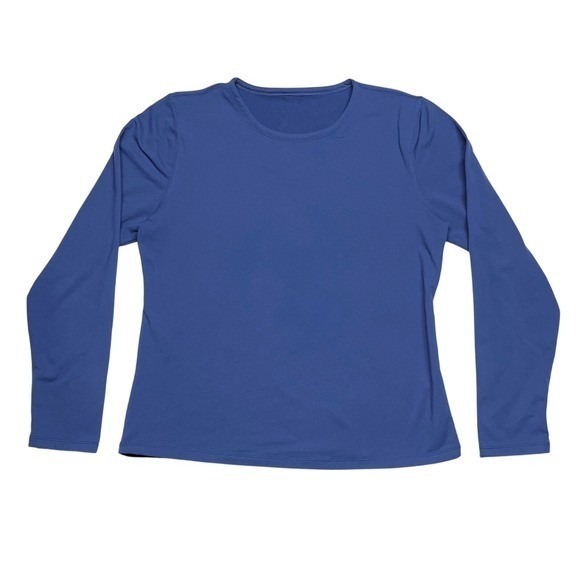 Baleaf Tops - Baleaf Fleece Lined Thermal Base Layer Shirt Thumb Hole‎ Cold Weather Blue XL